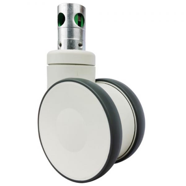 عجلات مزدوجة بقطر 4 بوصات مزودة بقفل مركزي